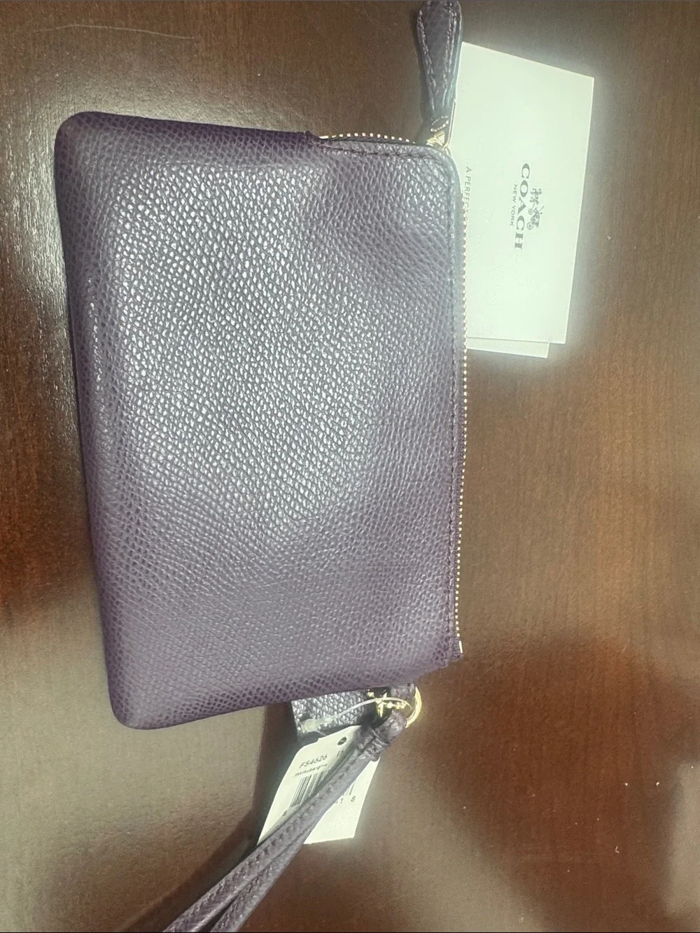 Coach clutch wristlet